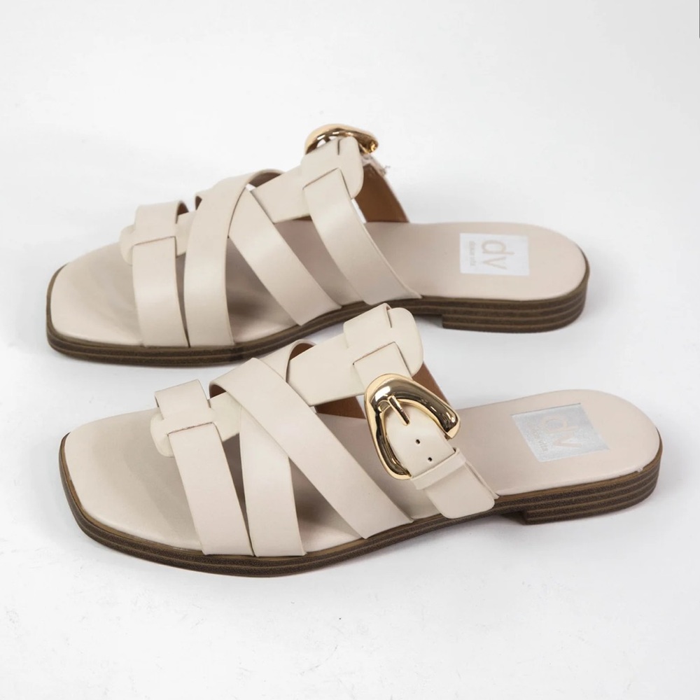 DV Dolce Vita Women's Medina Fisherman Slide Flat Sandals
